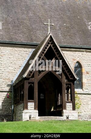 Die Südhalle, St. Edburga`s Church, Abberton, Worcestershire, England, VEREINIGTES KÖNIGREICH Stockfoto